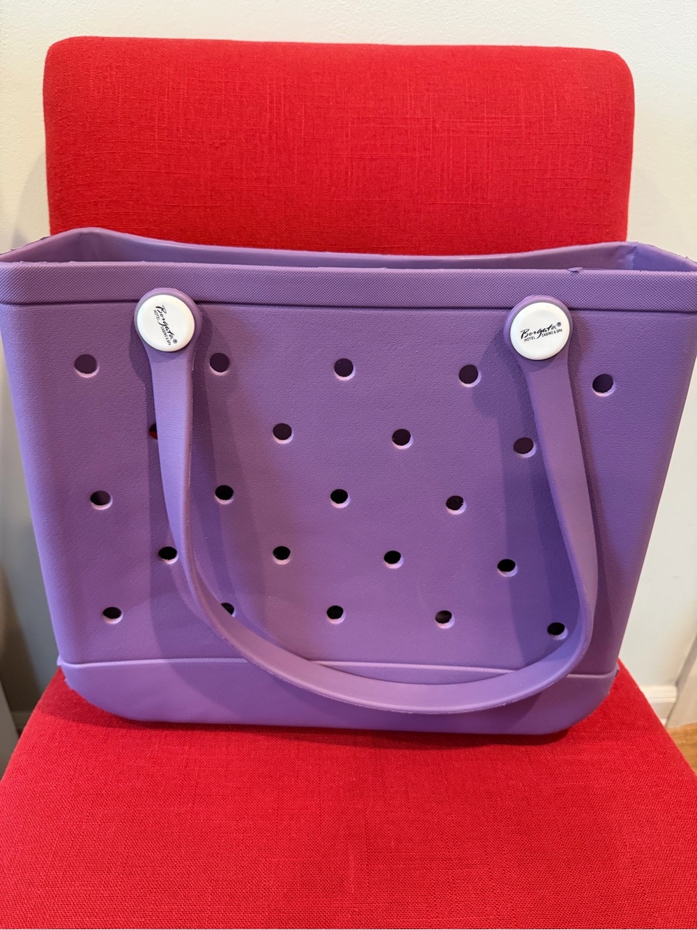 Purple Perforated Tote Bag - Beach & Everyday Carry